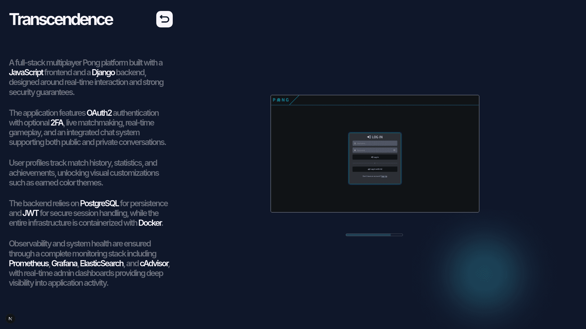 one of the projects page